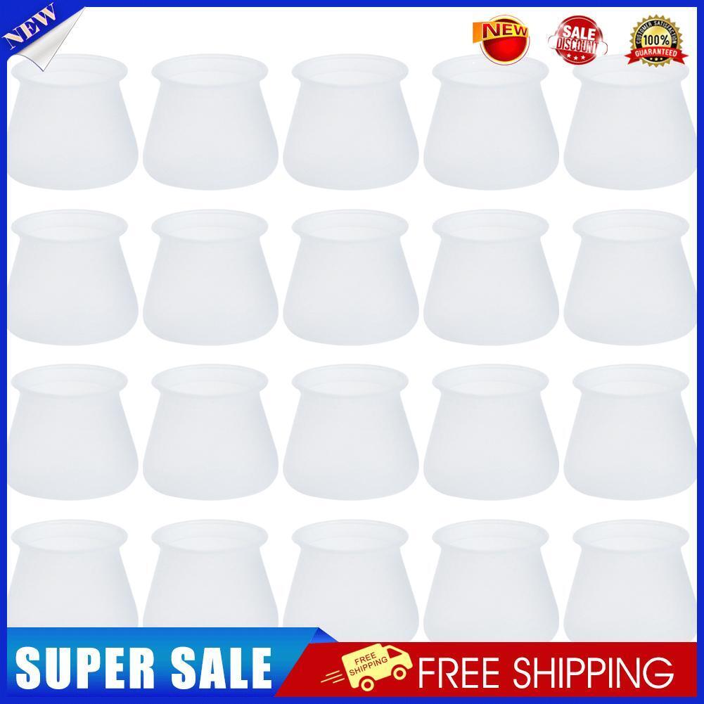 20x Furniture Table Leg Protection Cover Feet Pad Floor Anti-slip Chair Mat
