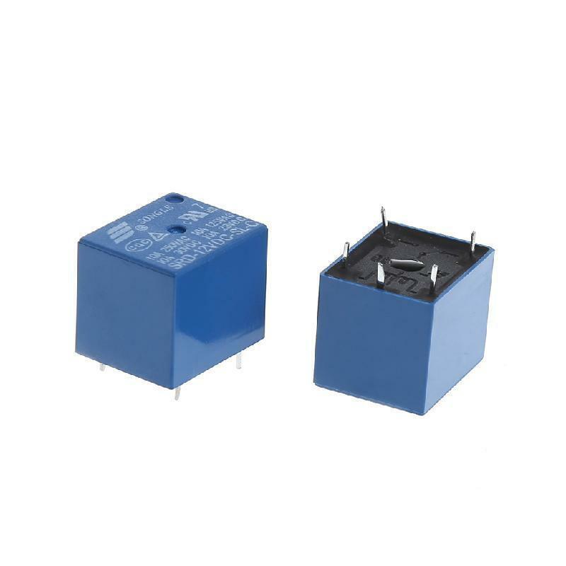 5Pcs Durable DC 12V Coil 10A 5 Pins Power Relay PCB Type SPDT For SRA-12VDC-CL