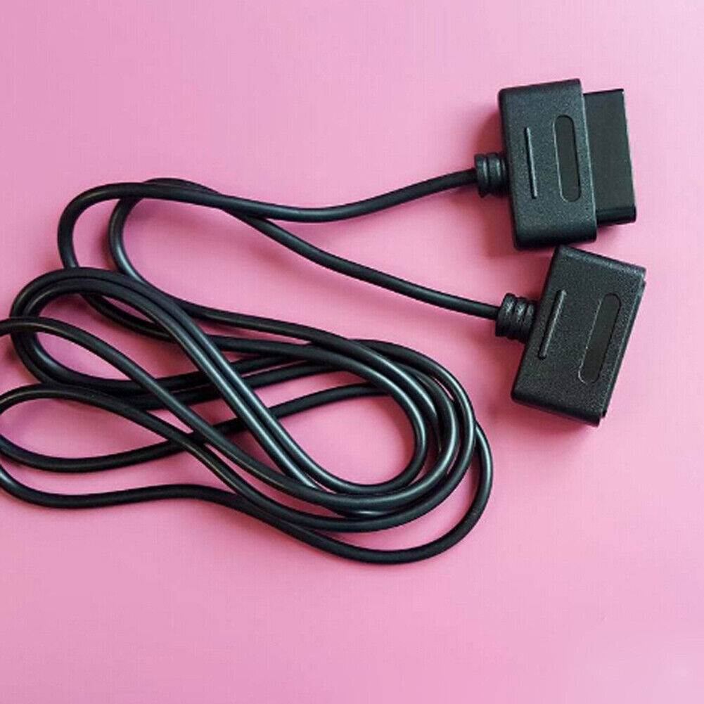 1.8m Game Extension Cable Data Cord for Nintendo SNES Controller (2pcs)