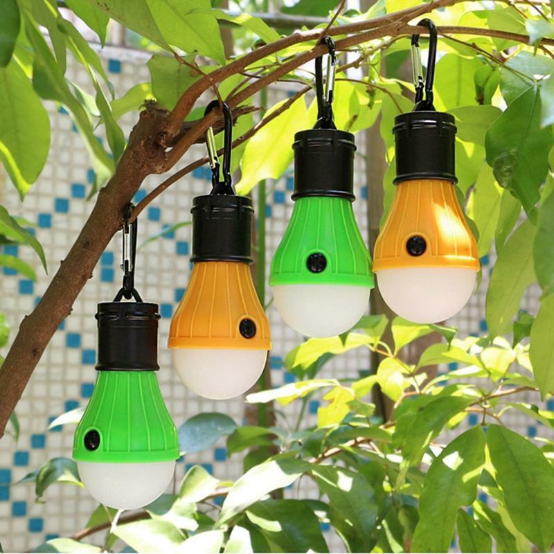 4pcs LED Tent Lamp Clip Hook Hurricane Emergency Light Camping Tent Light Bulb