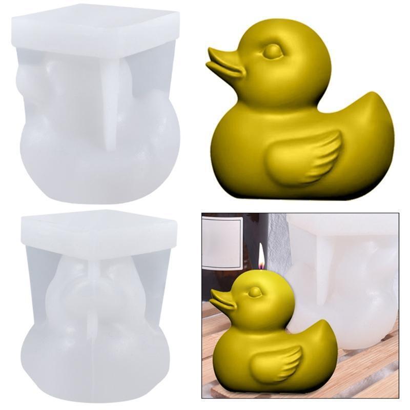 Three-dimensional Small Yellow Duck Mold Epoxy Plaster Mold Making Soap Candle