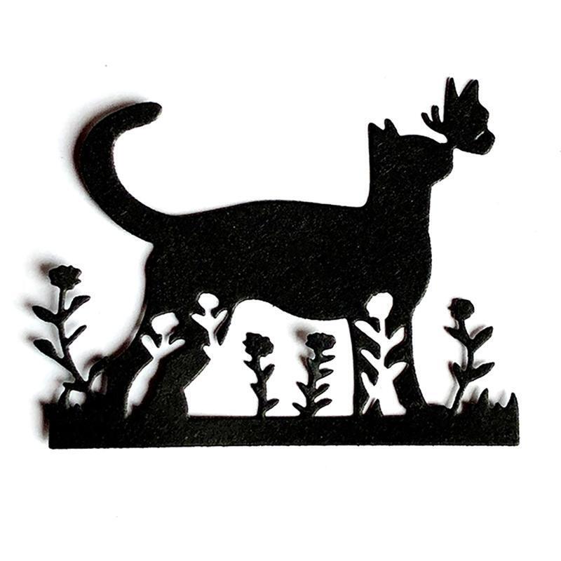 Flowers Cat Metal Cutting Dies Photo Album Decoration Accessories DIY Crafts
