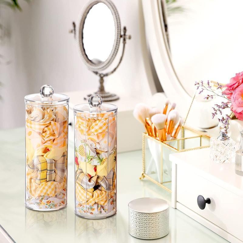 Acrylic Scrunchie Holder Organizer  Clear Scrunchie Box Dustproof Hairband Box