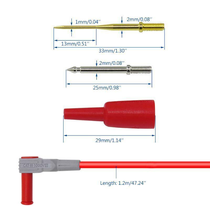 Digital Multimeter Probes Test Probes Leads Replaceable Needles Kits Clearance