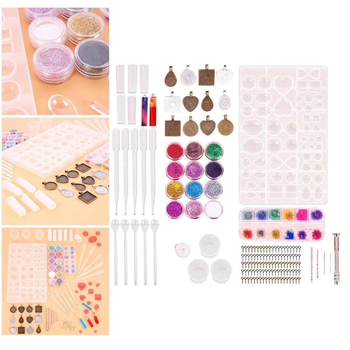 107x Jewelry Casting   Set Glitter Flowers Earring  Set Necklace
