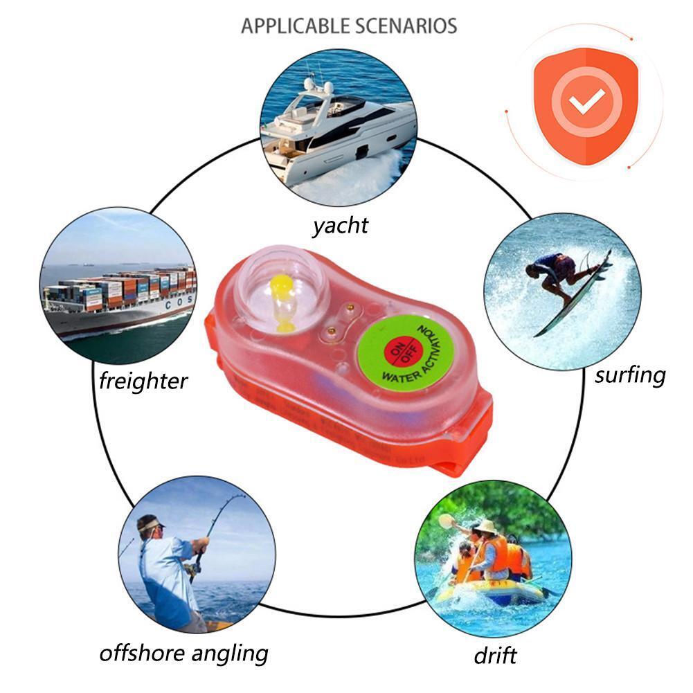 Life Jacket Light LED Self-Lighting Life Saving Conspicuous Lamp (Red)