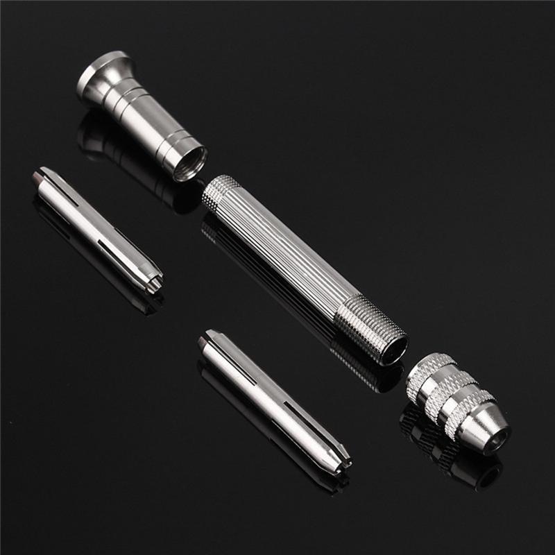 Mini Micro Hand Twist Drill Bits Set 11Pcs Precision Hand Drill Pin Vise Rotary