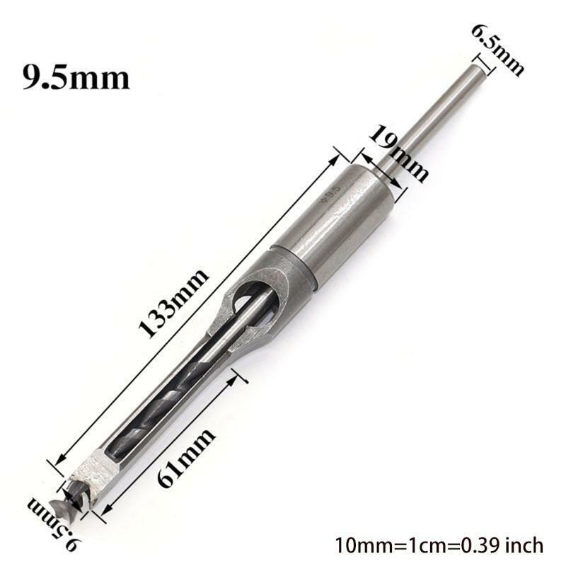 Multi-purpose Carbon Steel Square Tenon Drill Durable Mortising Chisel Set