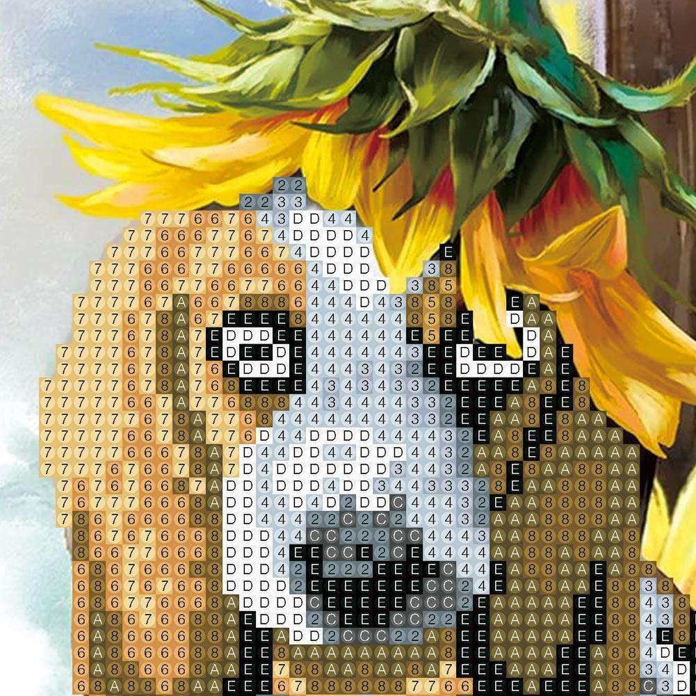 Cute Dog 5D Diamond Painting DIY Embroidery Cross Stitch Home Decor Gifts