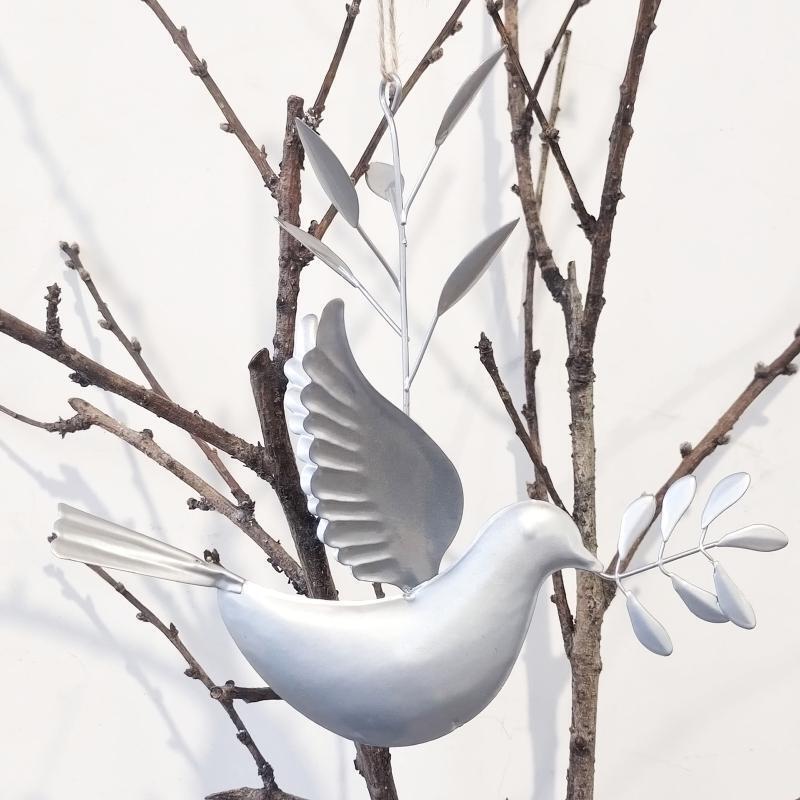 Metal Doves Wall Art Decor Holiday Gifts Outdoor Wall Sculpture Decoration