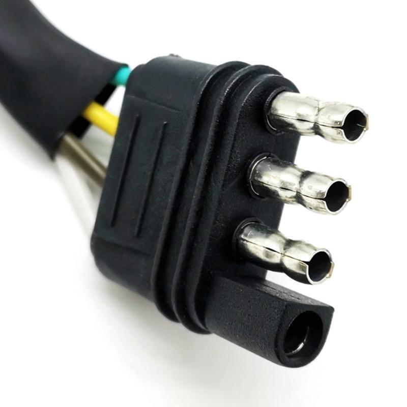 Wearproof Receptacle Adapter 4-Way Flat Truck to 7-Way Blade Ouelet Connector