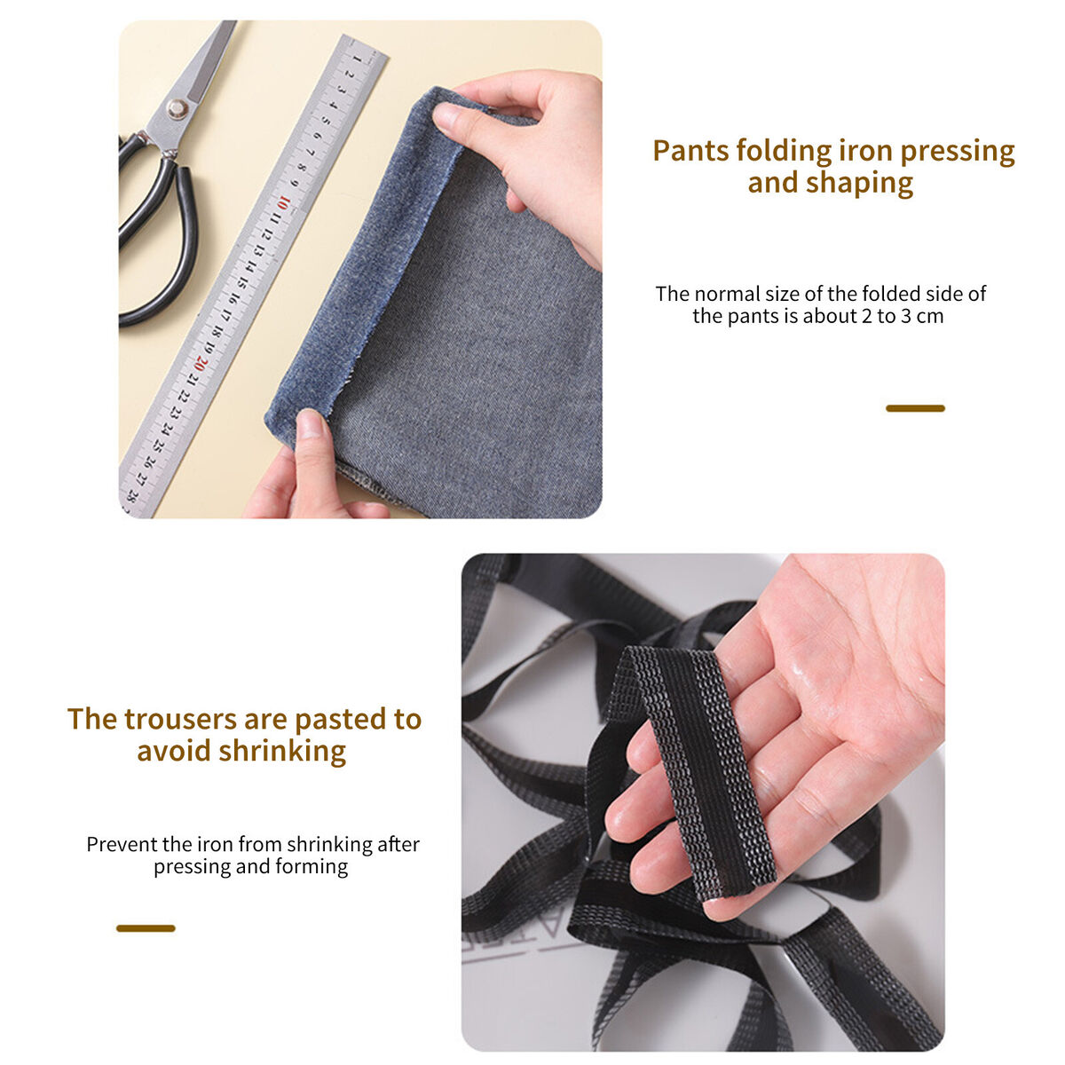 Hemming Tape for Pants Pants Edge Shorten Adhesive Pant Mouth Paste (5m)