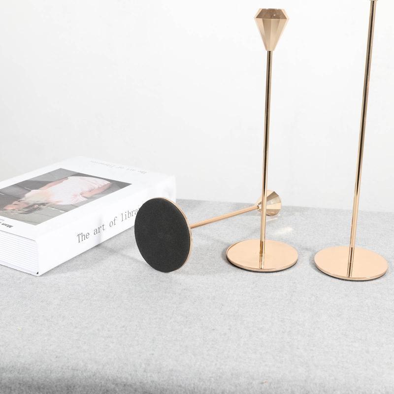 Metal Candle Holders 3Pcs/Set Decorative Candlesticks Simple Wedding Decor