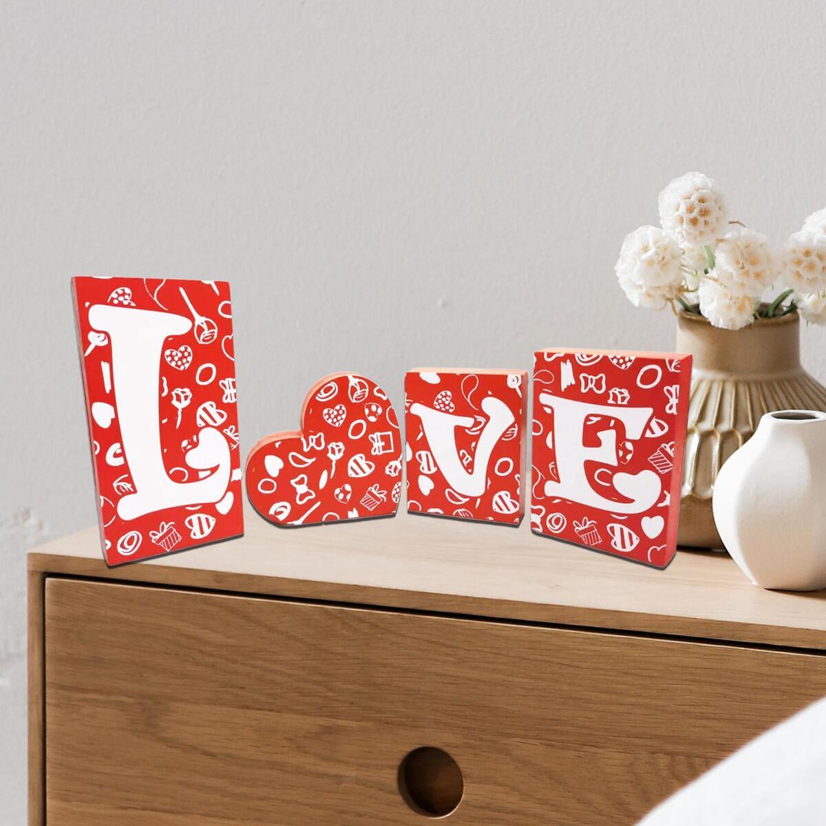 4x  Ornament  Alphabet Ornaments for Wedding Decoration