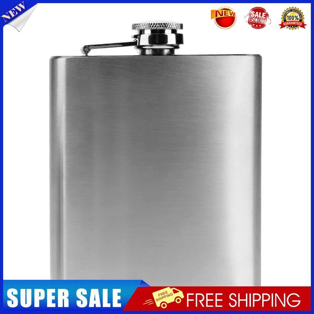 Stainless Steel Fishing Wine Bottle Water Pot Kettle Jug Hip Flask(7 oz)