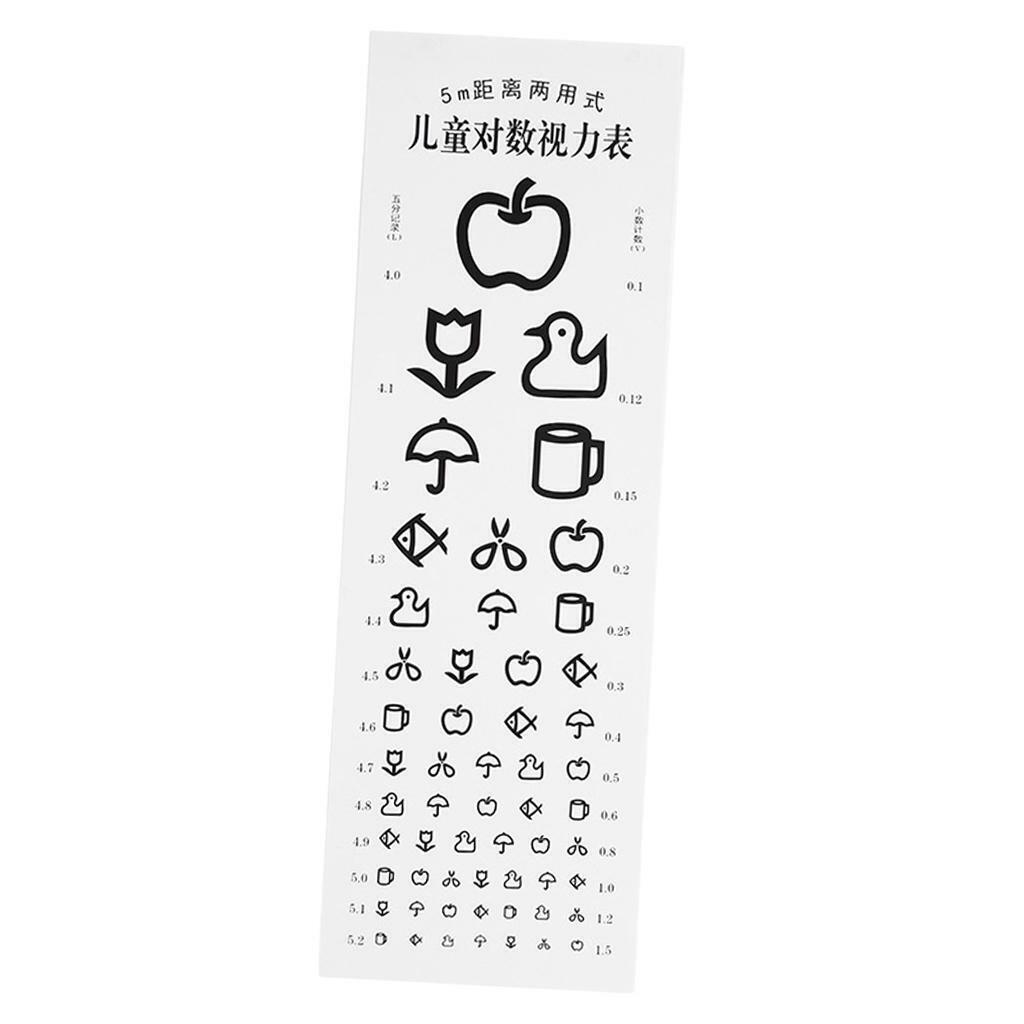 Kindergarten Eye Test Chart Non-reflective Visual Testing Chart  School