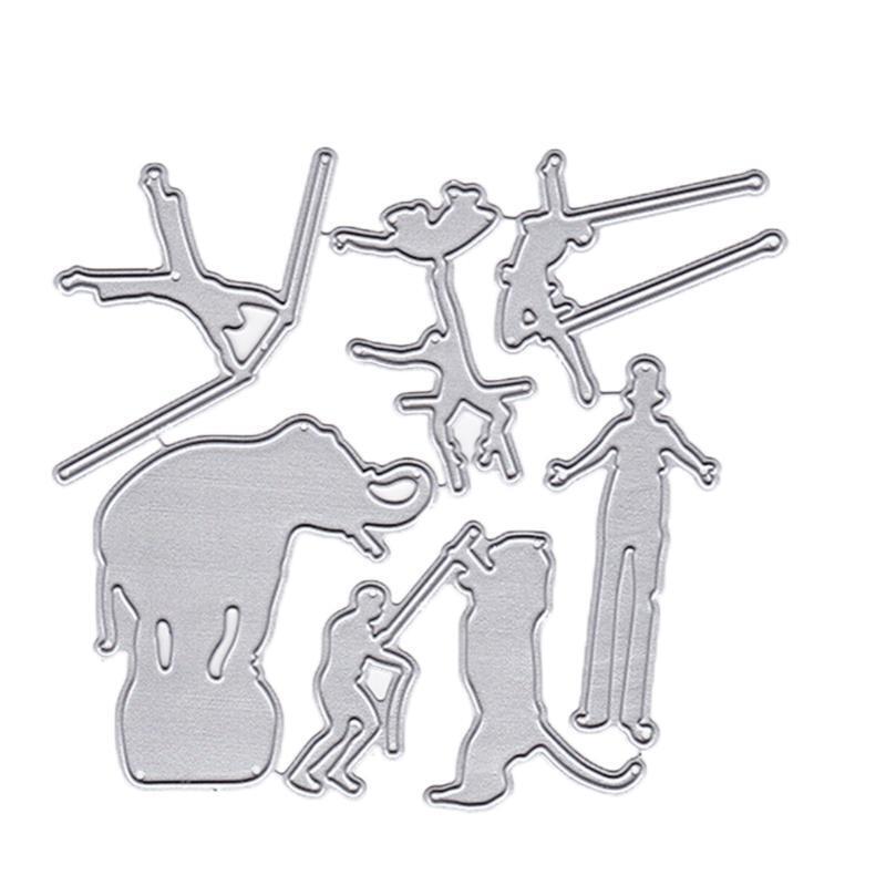 Acrobatic Troupe Metal Cutting Dies Stencil DIY Scrapbooking Album Paper Card