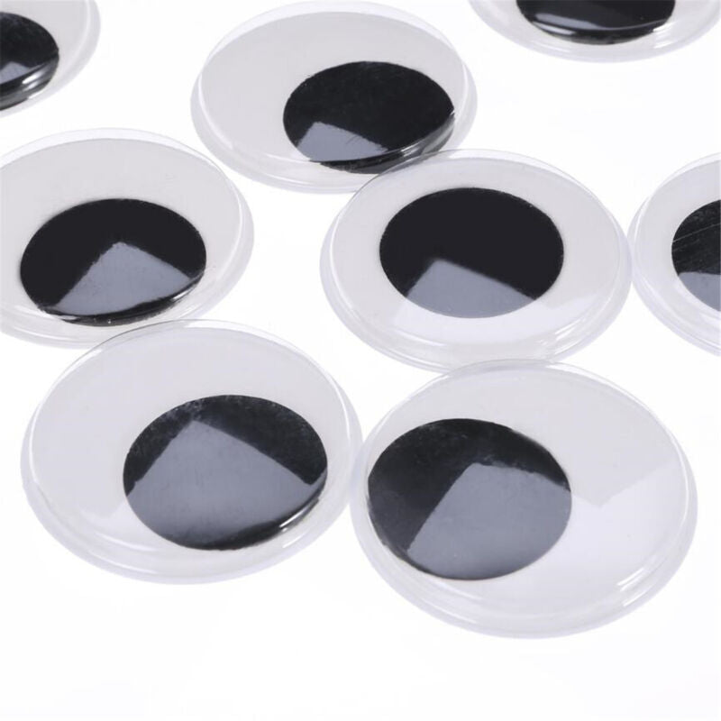 10pcs Big Black Wiggly Giant Googly Eyes For DIY Scrapbooking Hand Crafts 40mm