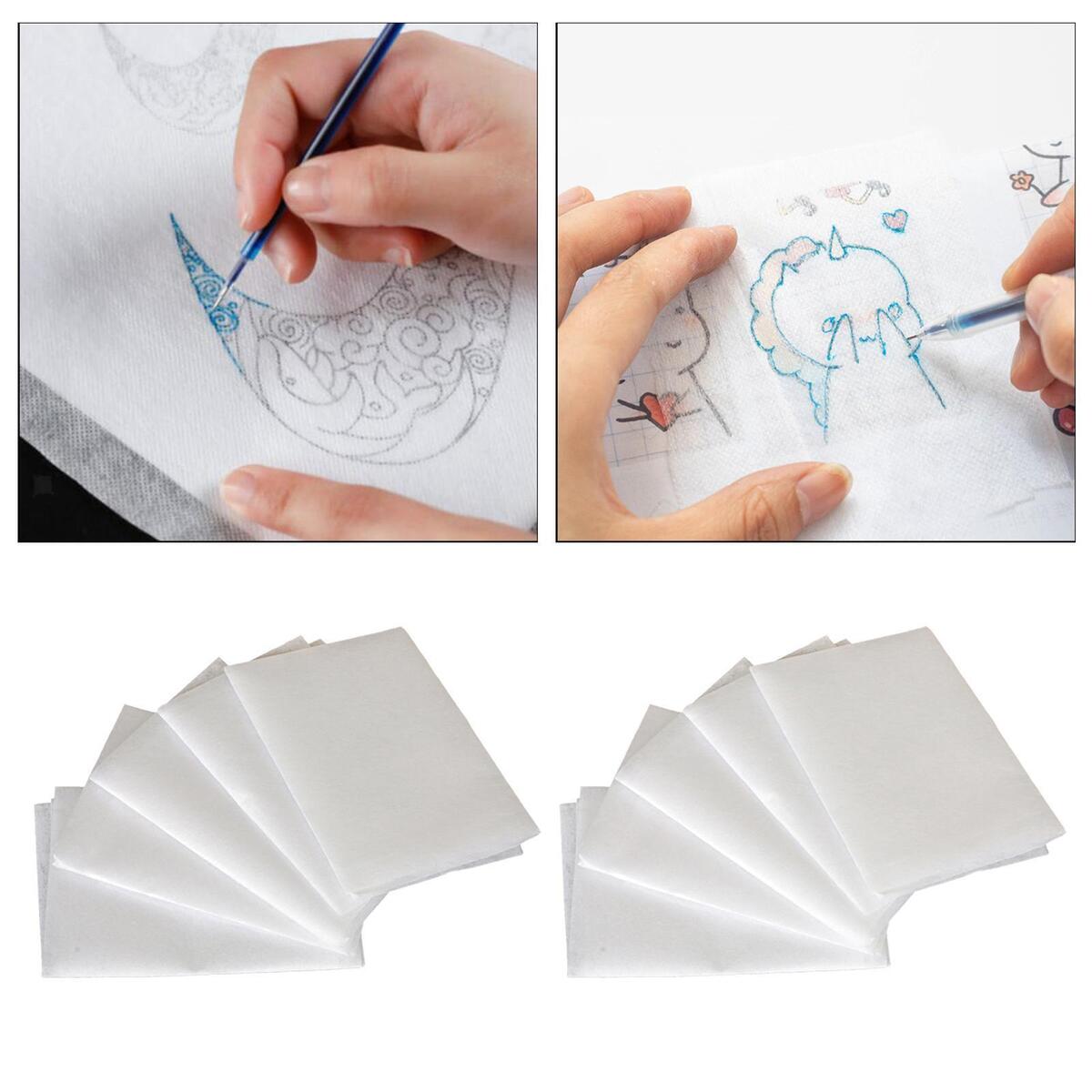 10  T Shirt Fabric Transfers Papers Water Soluble Embroidery Stabilizer