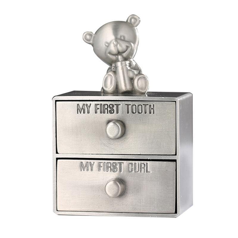 My First Tooth and My First Curl Storage Box Keepsake Boxes Organizer