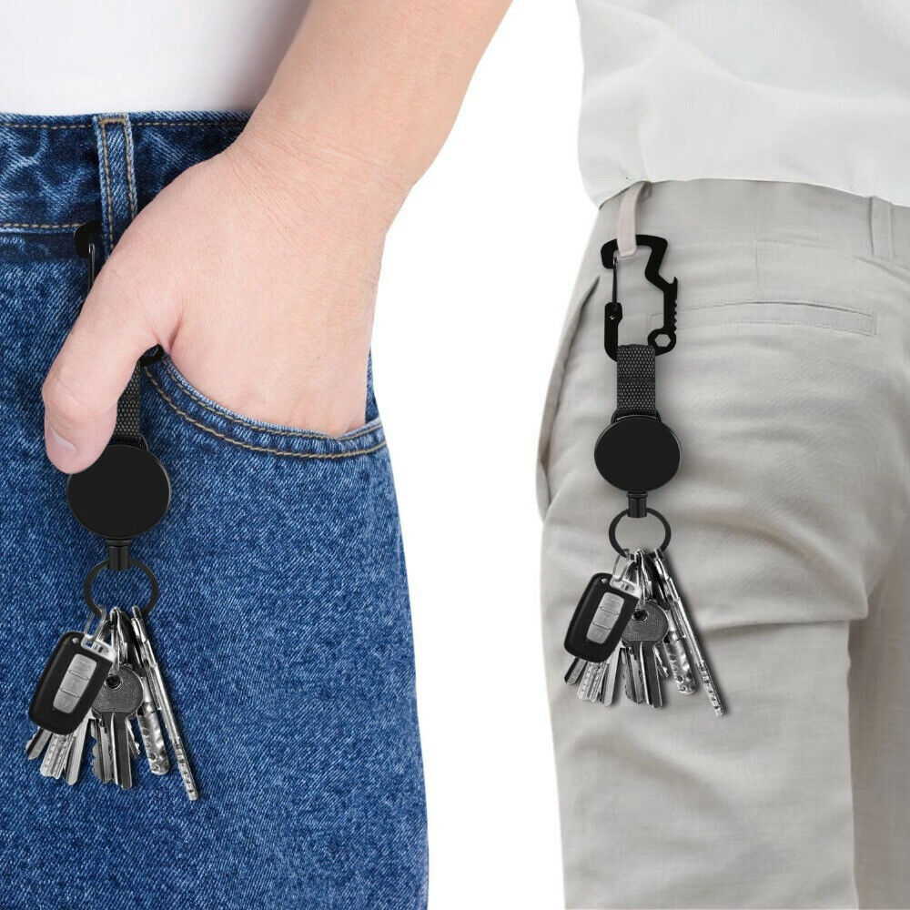 Doctor Nurse Clip Retractable Keychain Badge Reel Clip ID Card Badge Holder