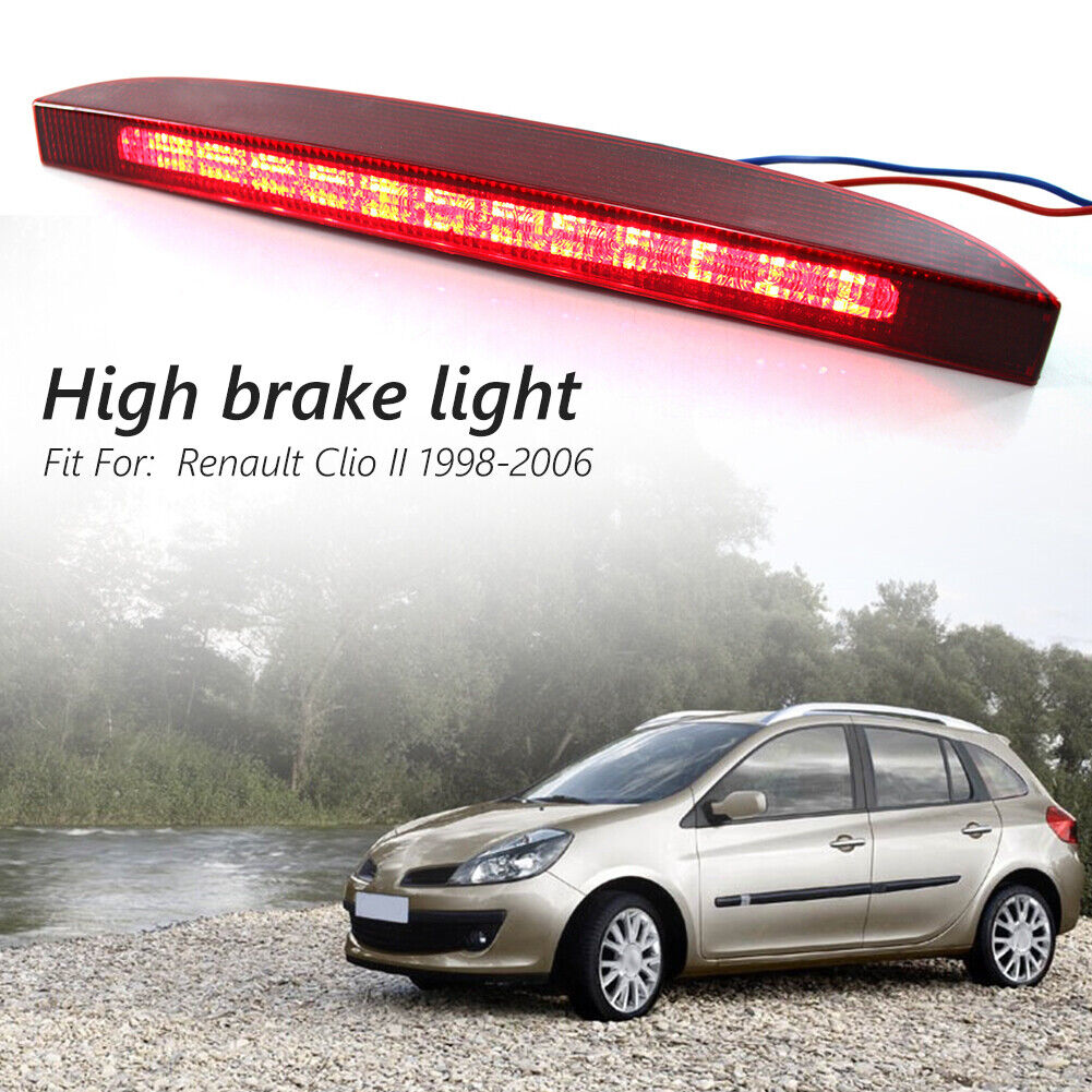 Red Third 3rd Brake Light Smoked Lens for Renault Clio II 98-06 7700410753