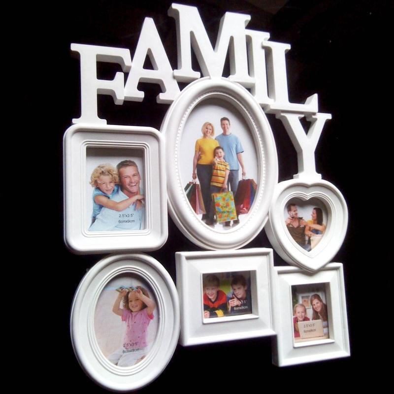 Family Photo Frame Wall Hanging Picture Holder Display Photography Props