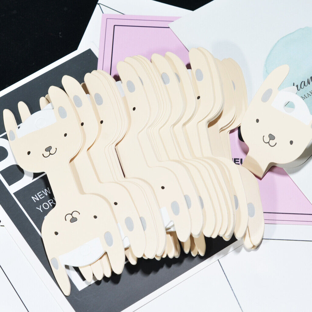50 Pieces Cartoon Dog Kraft Paper  Clip pin Jewelry Display Cards