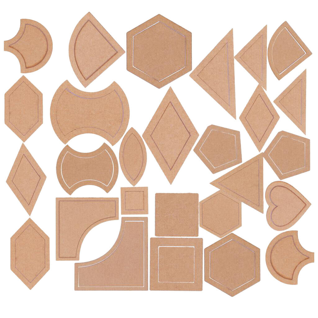 54pcs Acrylic Quilting Templates Sewing Stencils Patchwork Ruler Sewing Tool