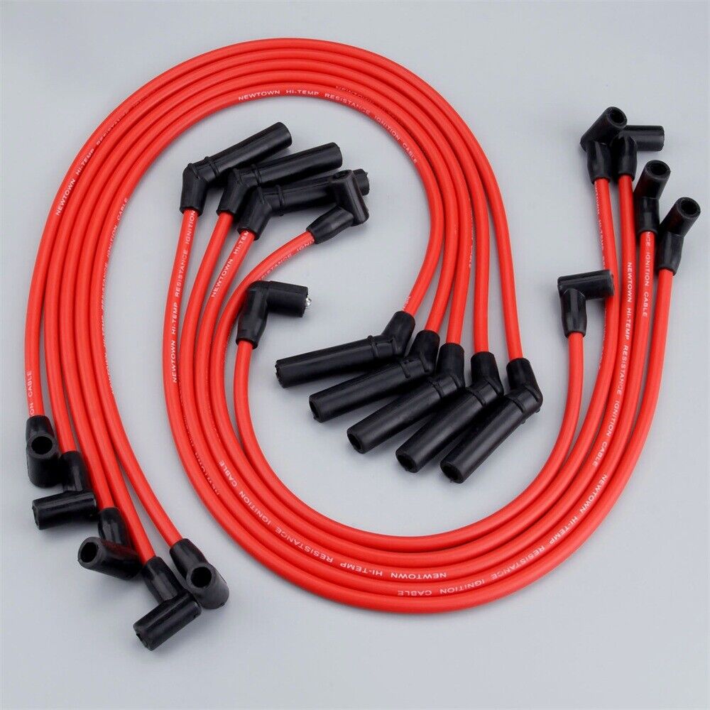 Fit for Ford Racing 9mm RED Ignition Wire Set 5.8L 5.0L 351W 302 Spark Plug Wire
