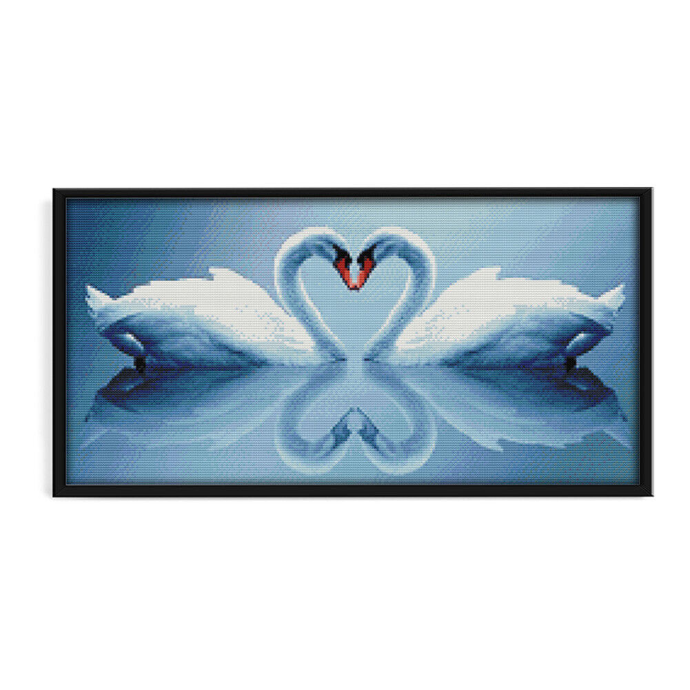 Swan 3 Cross Stitch Embroidery DIY Needlework 14CT Stamp Wall Arts (D318)