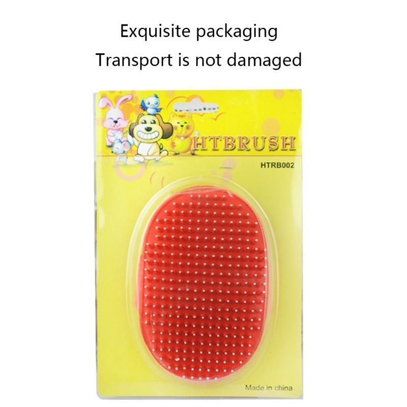 Dogs Cats Bath Brush Massage Comb Rubber Glove Hair Fur Grooming Pin Pet Shower
