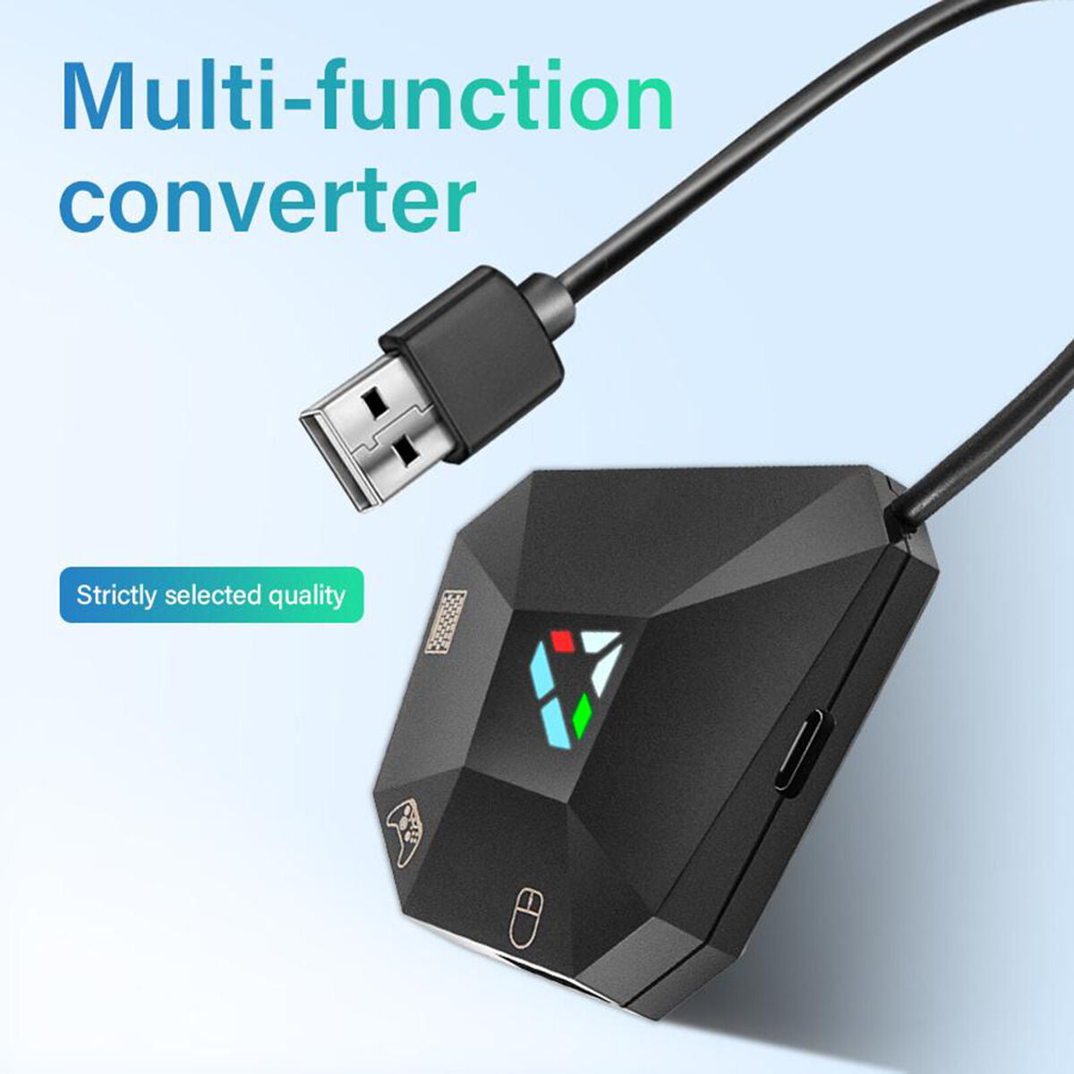 Black USB Keyboard and Mouse Converter -Switch Professional Accessories