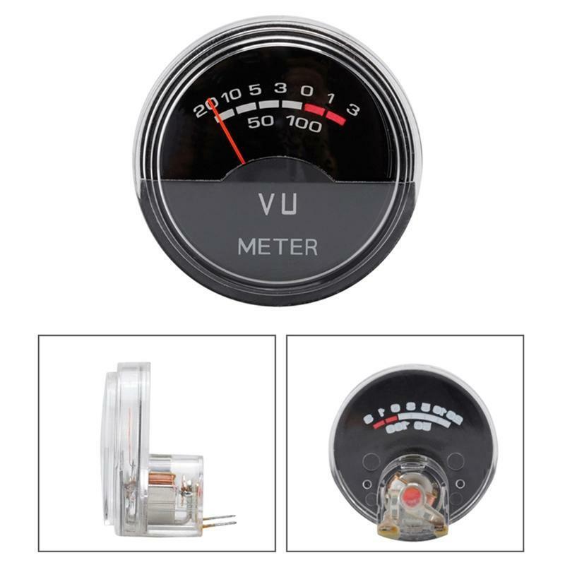 Mini Small VU Meter Round High Precision Recording Audio Level Amp Meter