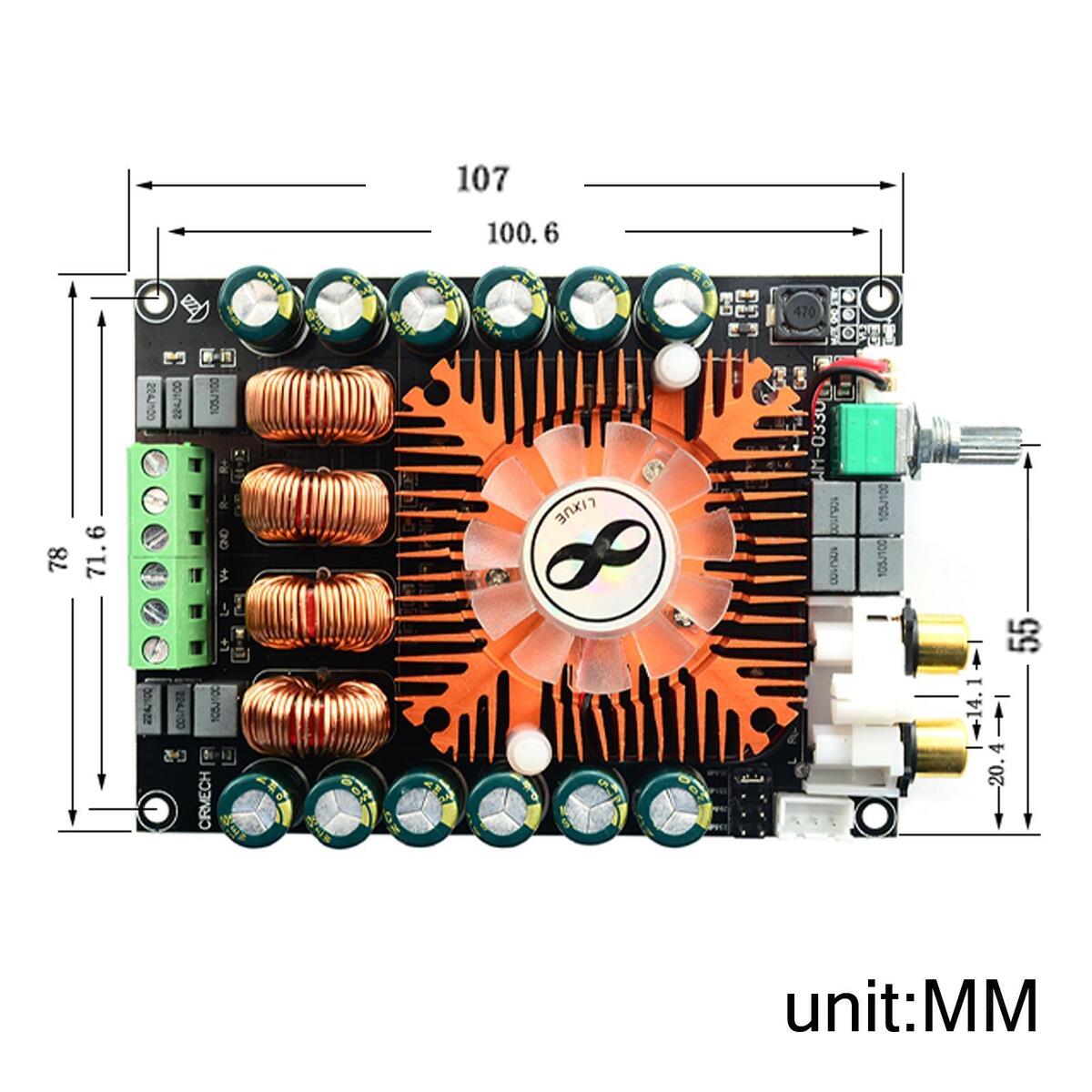 TDA7498E Audio Power Amplifier Board Module 160W x2 for Speaker