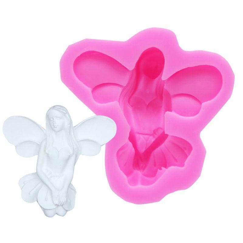 Fairy Angel Cake Silicone Mold Chocolate Fondant Cupcake Mould Craft Baking Tool