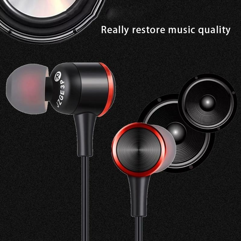 in-Ear Headsets in Line Control Earphone with Microphones Strengthful Cable
