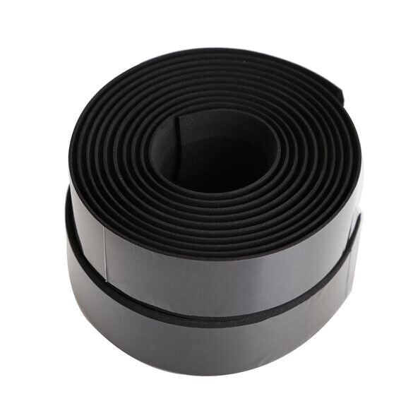 1 Pair Cycling Bike Black Non-slip Handlebar Tape Wrap with 2 Bar Plugs