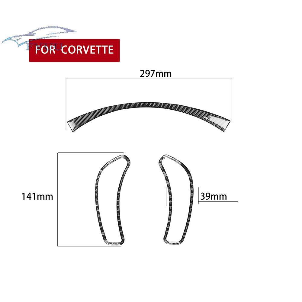 Car Carbon Fiber Dashboard Panel Cover Trim For 2005-2013 Chevrolet Corvette C6