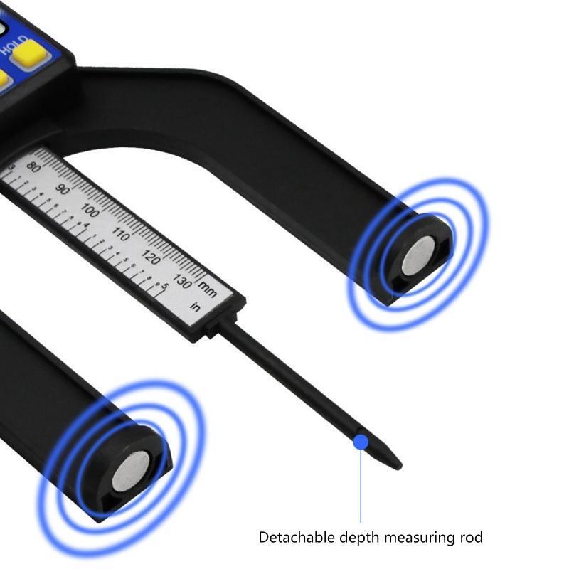 Mini Height Gauge Depth Gauge for Saw Table Thickness Gauge with Magnetic Feet