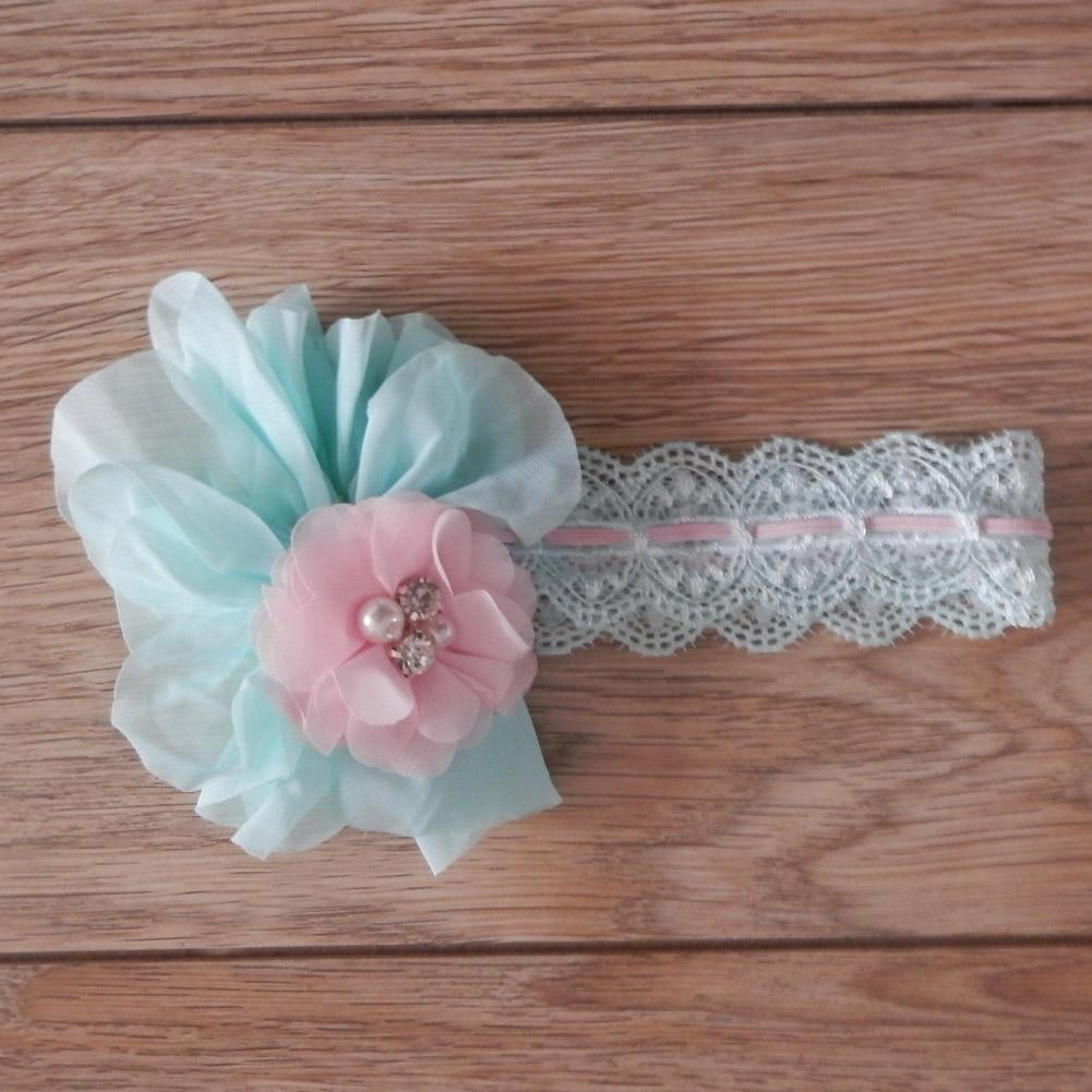 2pcs/set Baby Flower Hairband Bowknot Tutu Skirt Girls Photo Props (0-1M)