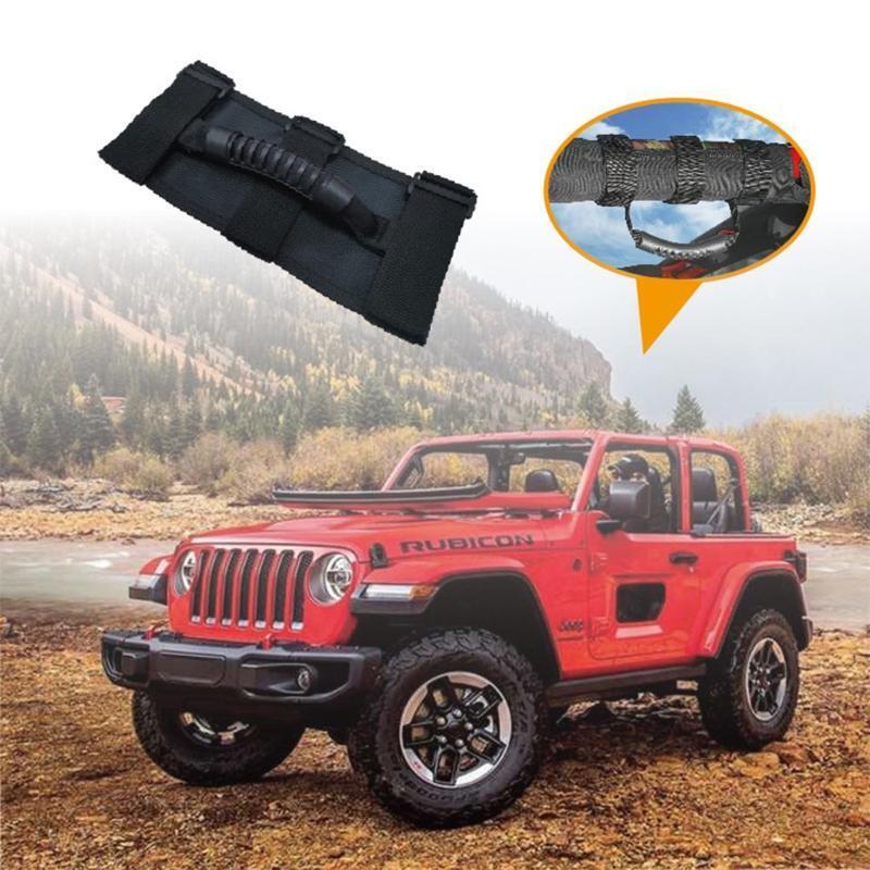 Grab Handle Set Compatible with Jeep-Wrangler TJ-YJ-JK Easy to Fit Straps Design