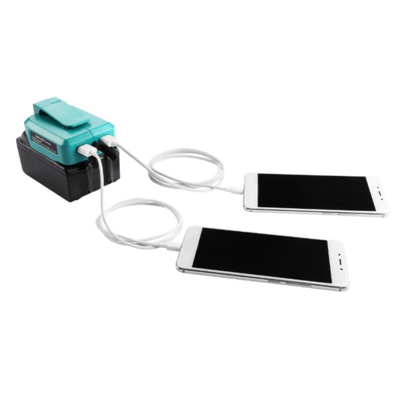 Wearproof Charger Tool Dual USB Converter Port Adapter for ADP05 Li-Ion Battery