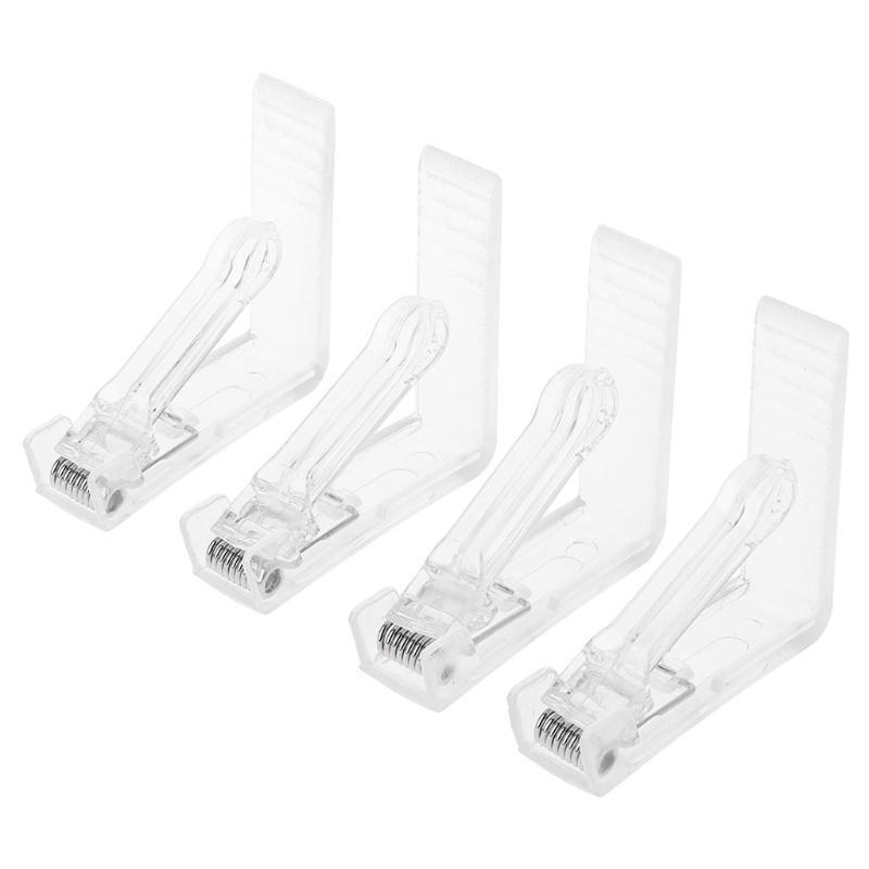 4Pcs Clear Plastic Table Cover Cloth Tablecloth Clip Clamp Holder Party Supplies