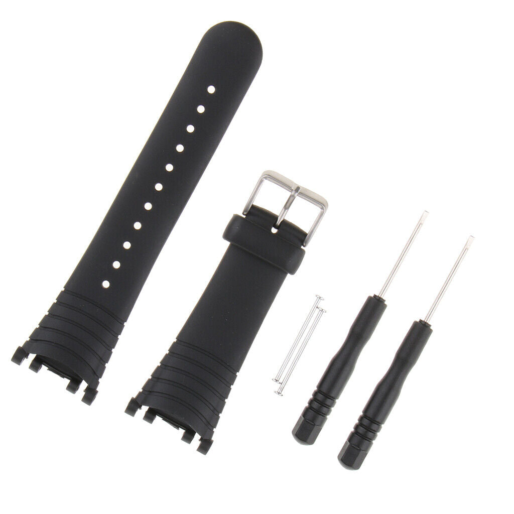 All Match Black Rubber Wristwatch Bands for  VECTOR Replace Strap