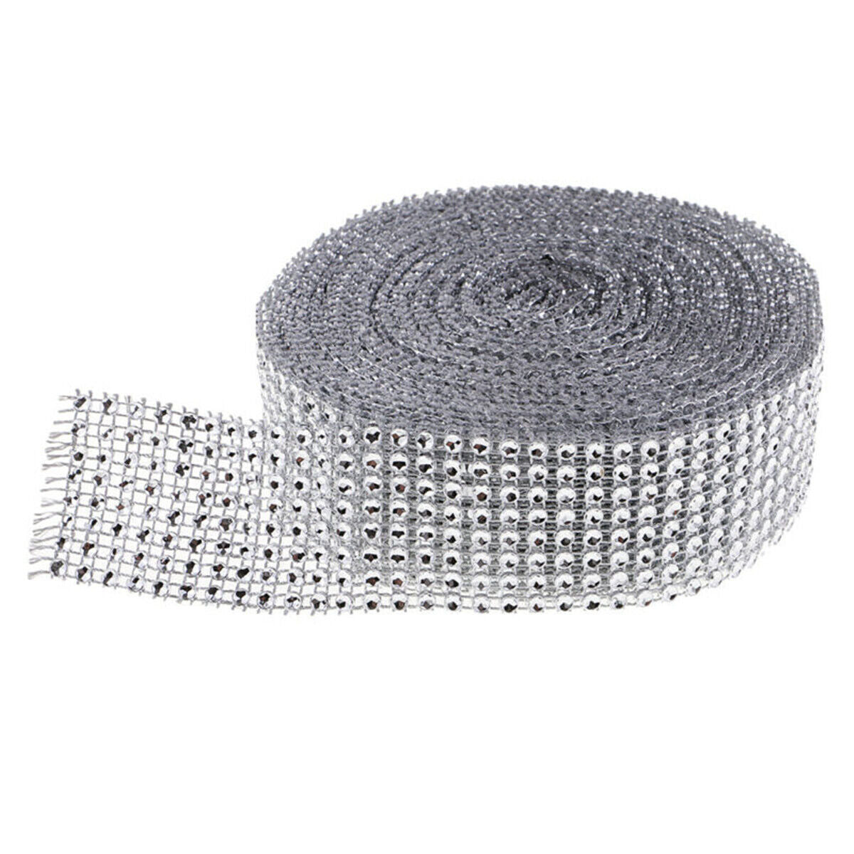 10 Yds Clear Crystal Rhinestone Chain Trim Ribbon Wedding Dress Sewing Craft DIY