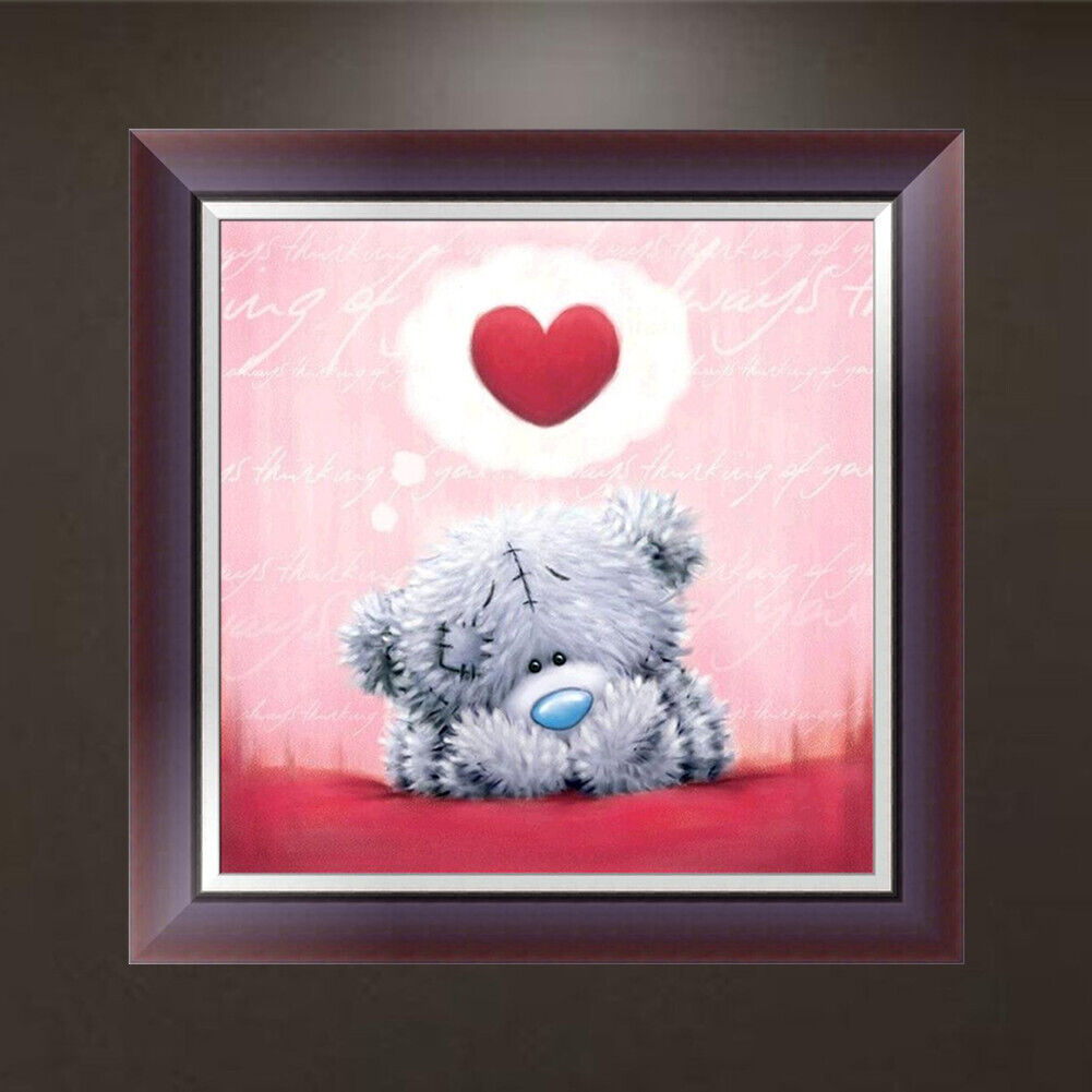 DIY5D Heart Bear Diamond Embroidery Painting Cross Crafts Stitch Home Decor