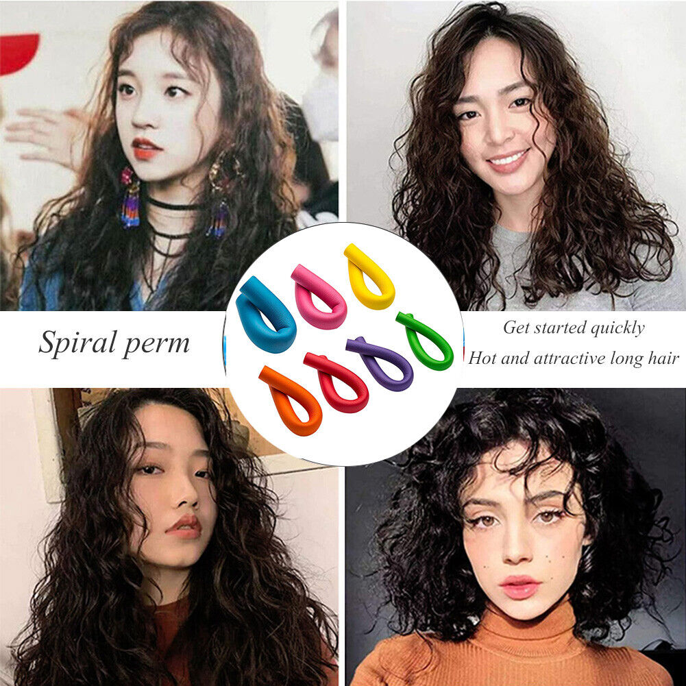 42pcs Heatless Hair Curling Rod Soft Flexible Hair Roller Ribbons Random