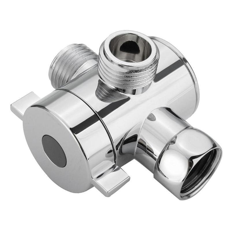 Durable 3-Way Shower Adapter, Plastic Shower Arm Diverter Adapter for Bathroom