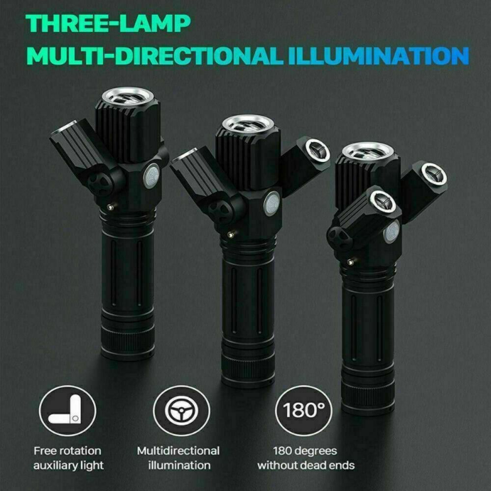 With Rack Flashlight MTB Bicycle Front Lamp Bike Lights LED Torch Rear Lights